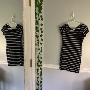 H&M - Navy Stripe dress, XS